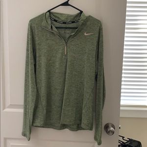 Nike quarter zip green